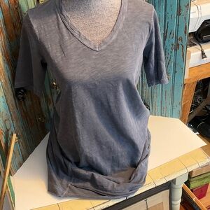 Wilt Charcoal V-Neck hi low dress